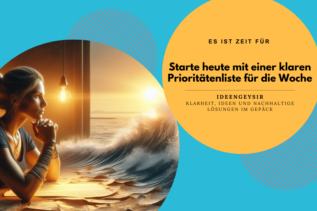 Starte heute mit einer klaren Prioritätenliste für die Woche